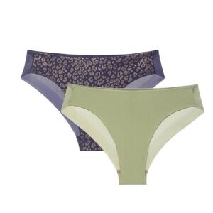 Joyspun Women's Bonded Micro & Mesh Cheeky Underwear 2-Pack – Large – NWT